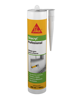 Sikacryl  sellador Blanco cart. x 280 ml.
