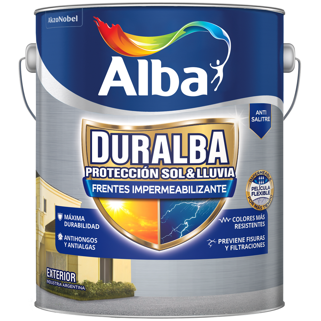 Duralba frentes y muros blanco x 10 lts.