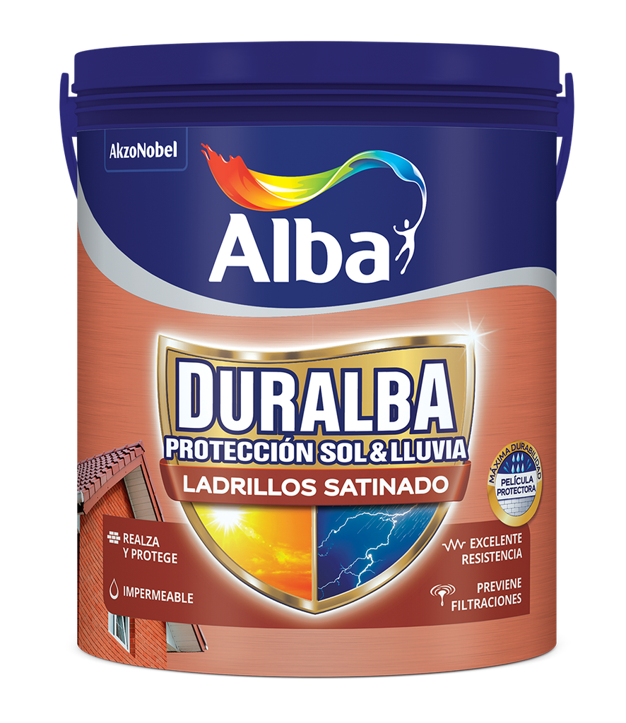 Duralba ladrillos satinado x 4 lts.