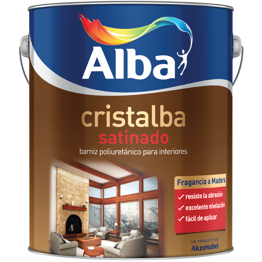 Cristalba barniz interior satinado x 4 lts.