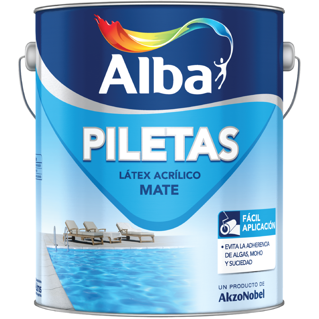 Pileta Alba latex acrilico Celeste x 10 lts. 