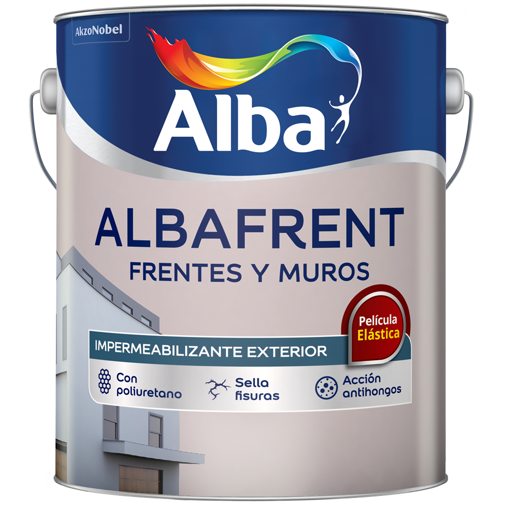 Albafrent frentes y muros blanco x 4 lts.