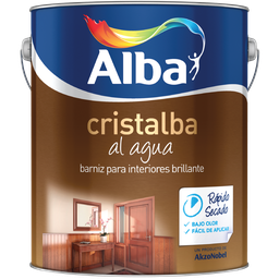 [1124996004] Cristalba barniz al agua bte. x 4 lts.