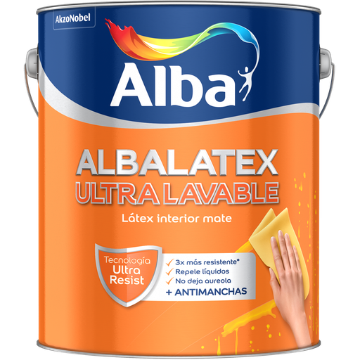 Albalatex Ultra lavable blanco x 4 lts.