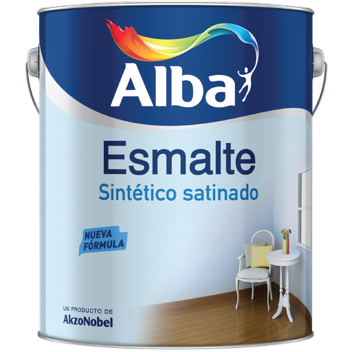 Alba esmalte satinado Blanco x 1 lt.