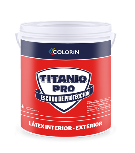 Titanio Pro latex interior/exterior Blanco x 10 lts.