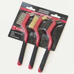[7999006001] Set de 3 mini-cepillos El Galgo
