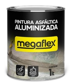 Megaflex pintura asfaltica aluminizada x 1 lt.