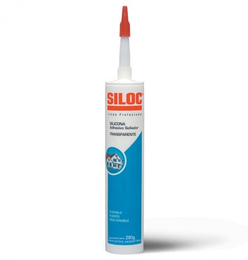 Siloc Silicona adhesiva sellador blanco x 280 Grs.